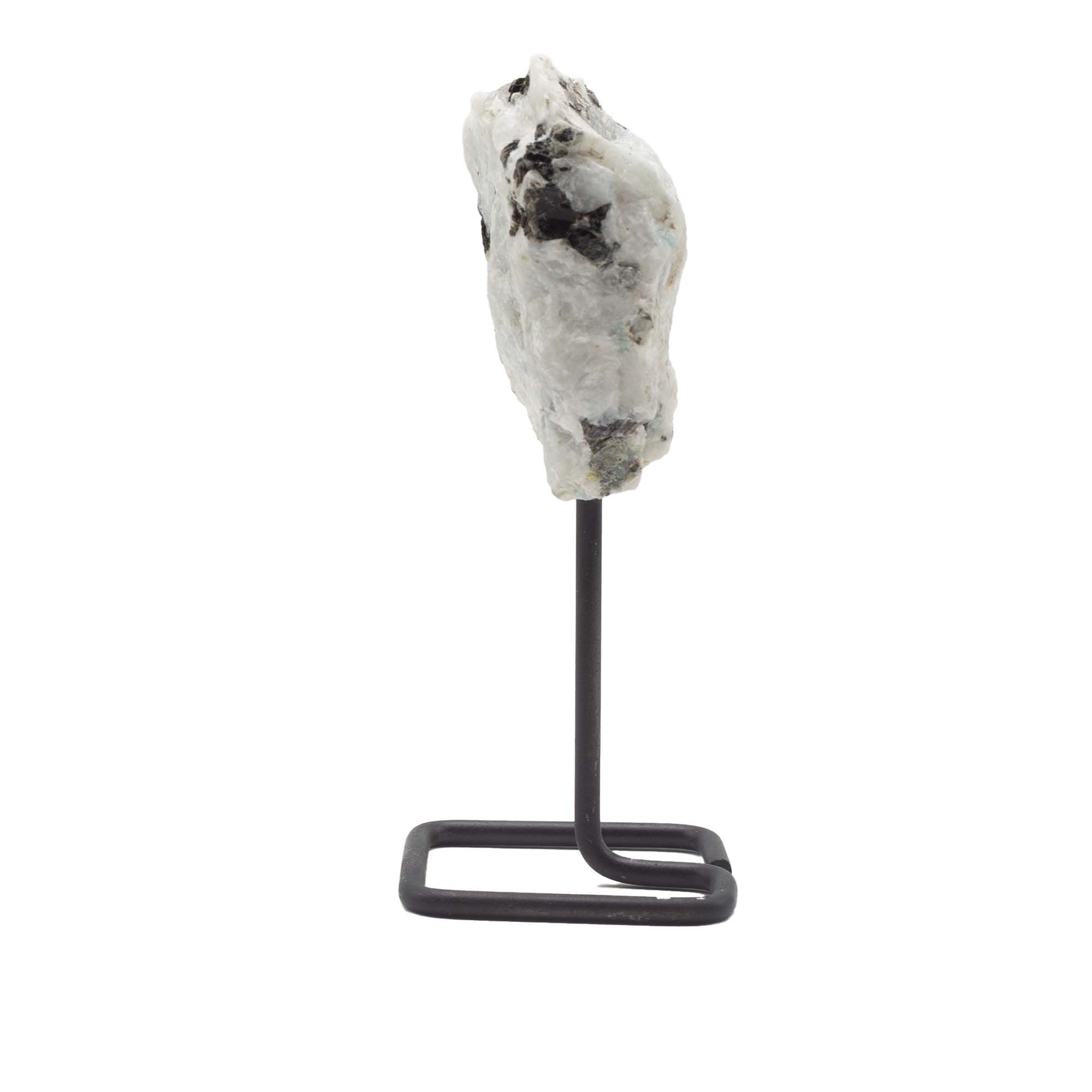 Rainbow Moonstone Mineral Specimen on Stand - Image 4