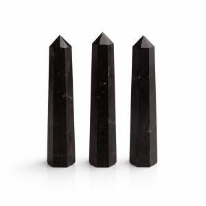 Black Tourmaline Crystal Point – 11cm