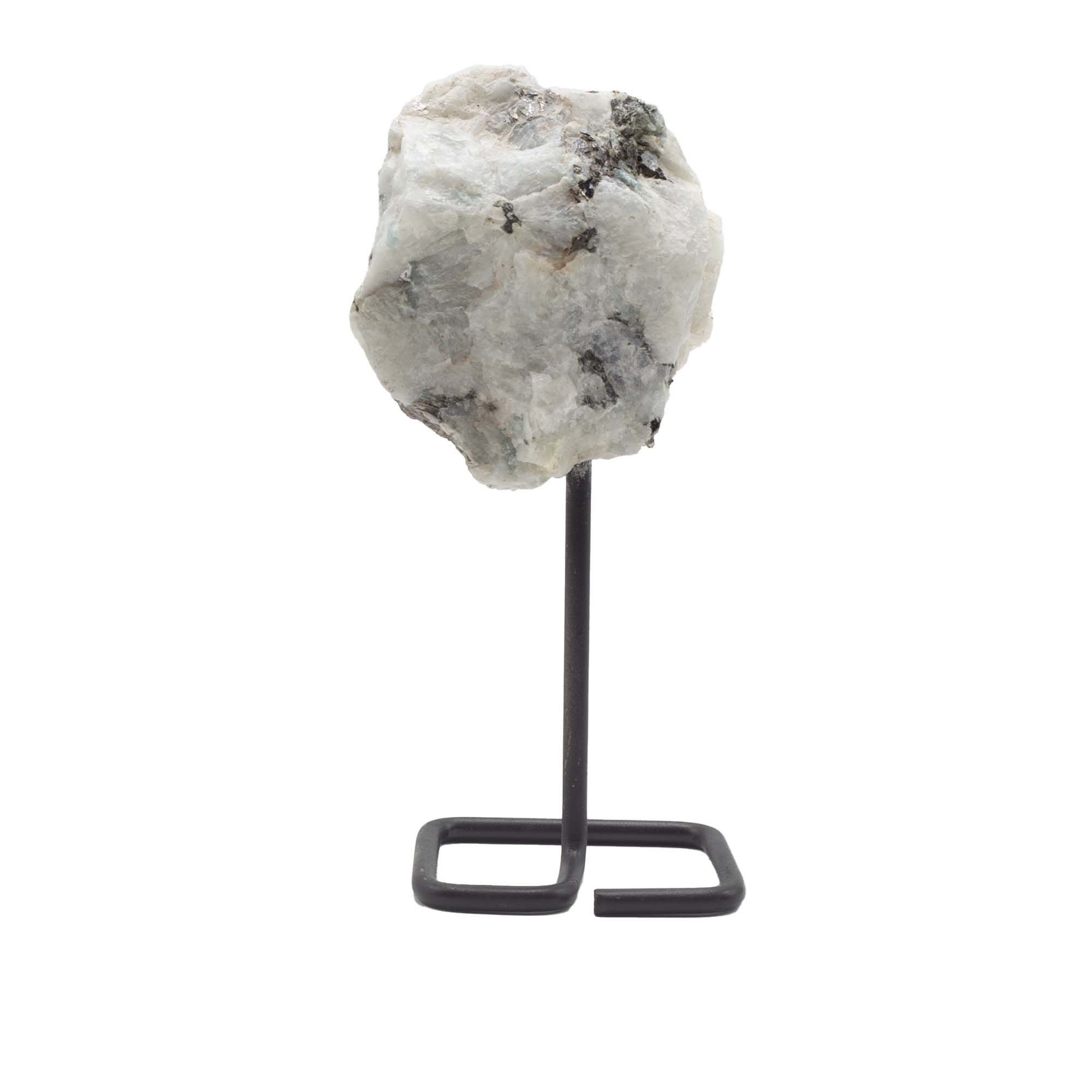 Rainbow Moonstone Mineral Specimen on Stand - Image 5