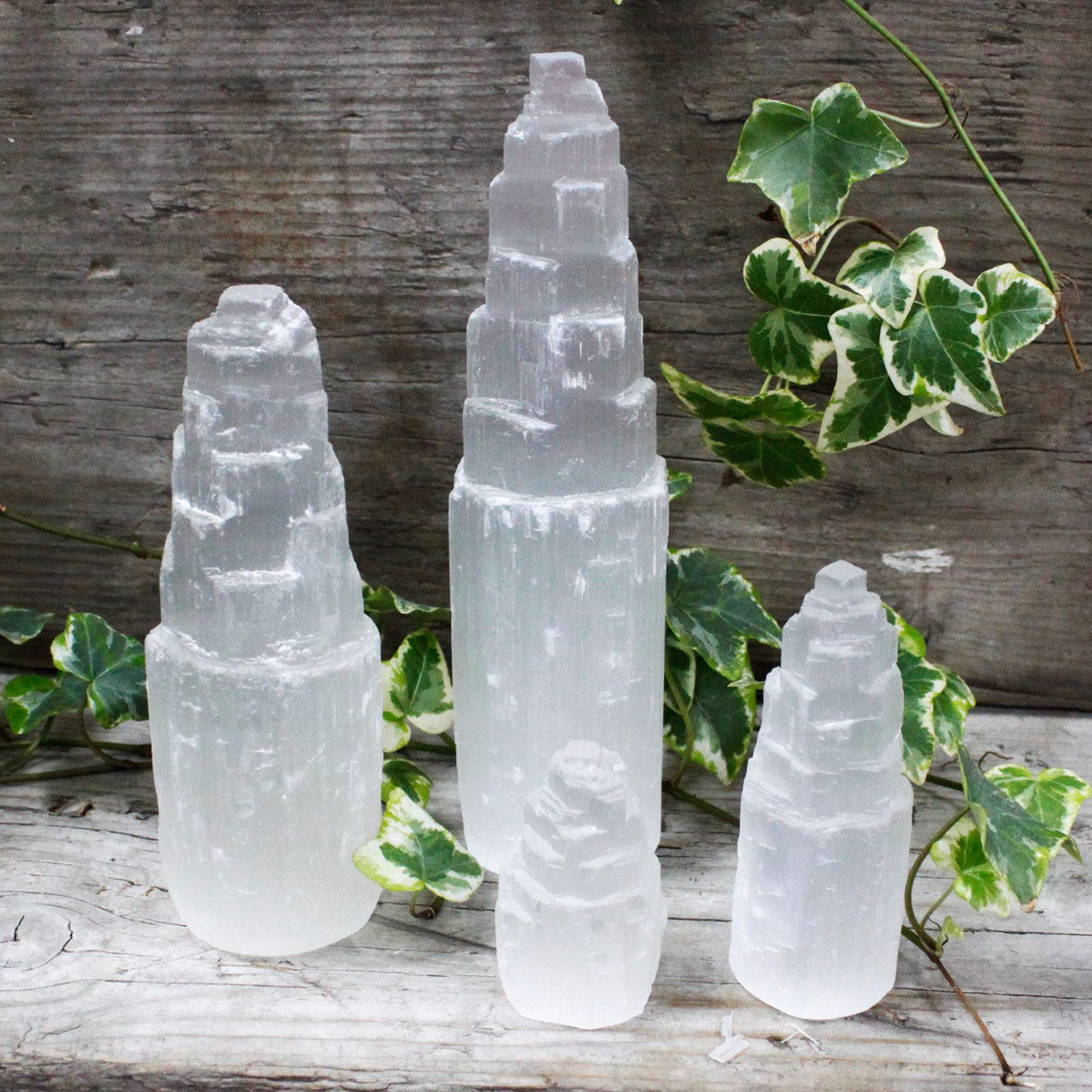 Natural Selenite Tower – 5cm - Image 2