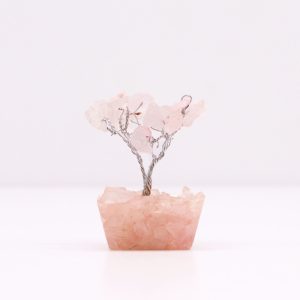 Rose Quartz Mini Gemstone Tree – 15 Stones