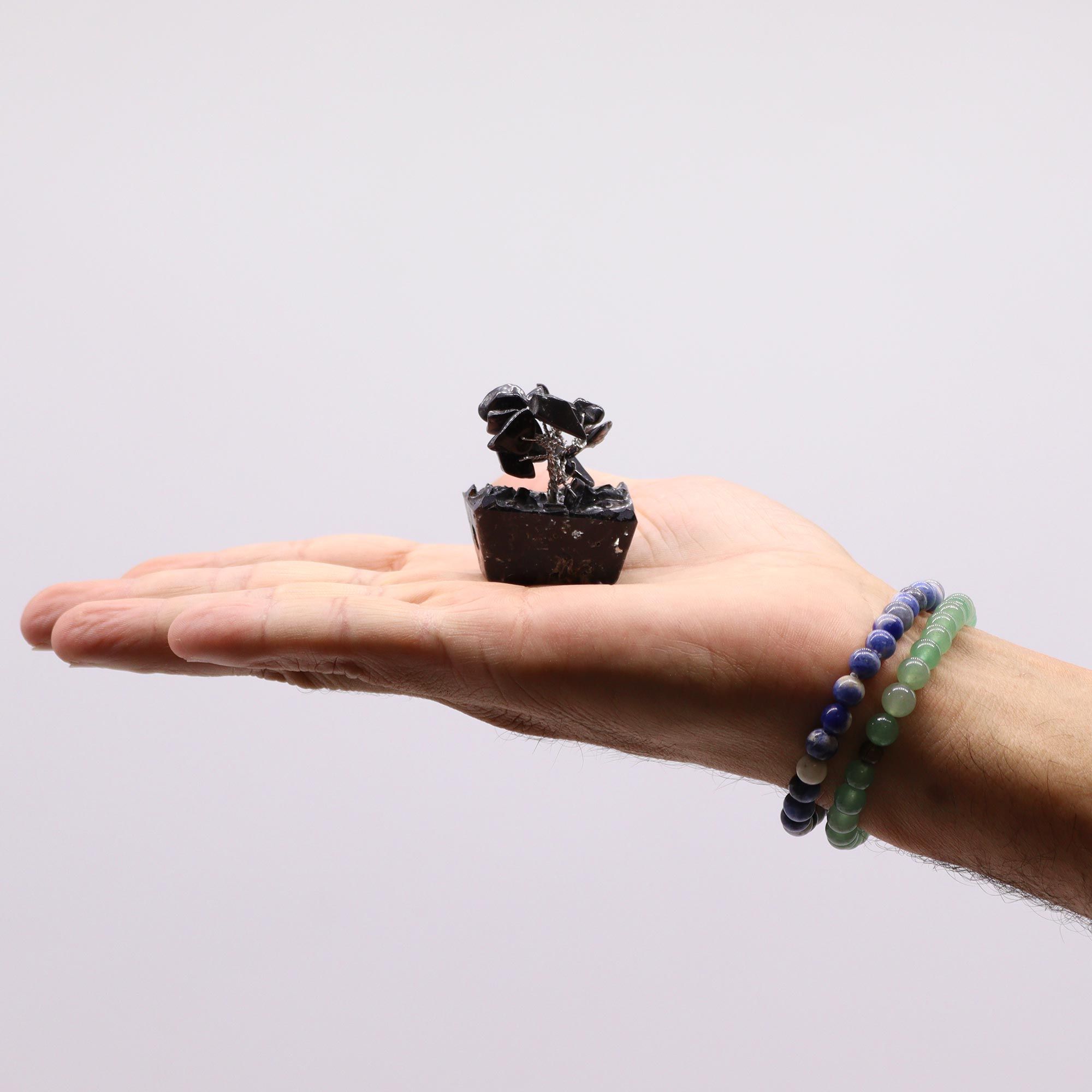 Black Agate Mini Gemstone Tree – 15 Stones - Image 4