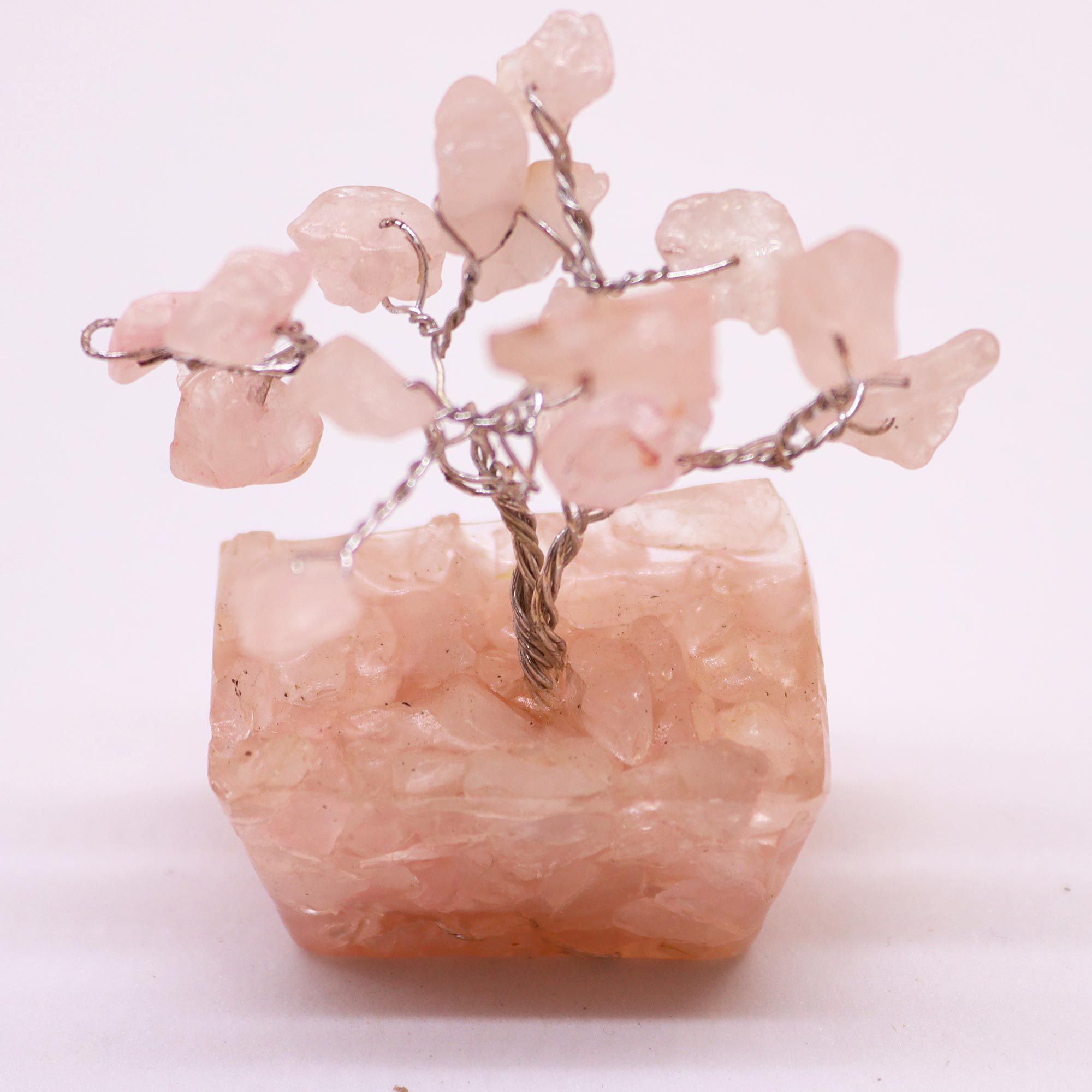 Rose Quartz Mini Gemstone Tree – 15 Stones - Image 6