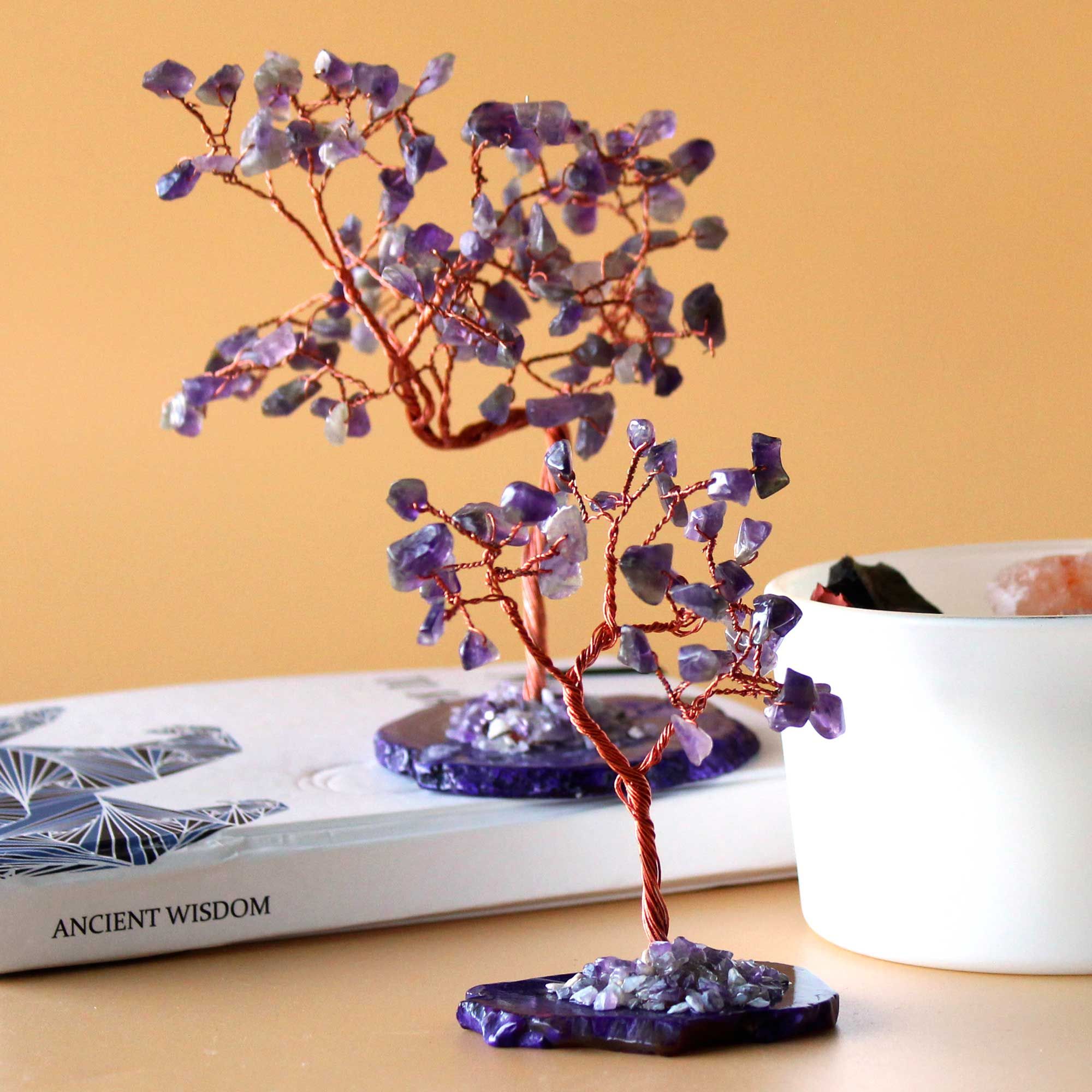 Amethyst Gemstone Tree on Agate Base – 35 Stones - Image 4